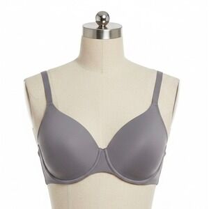 Leading Lady Underwire T-Shirt Bra Grey Plus Size 54F Style 5028